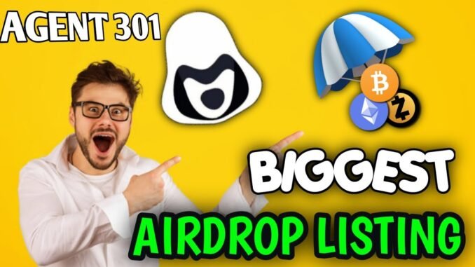 Biggest Airdrop | Agent 301 | Telegram bot | Cryptocurrency mining | best earning side