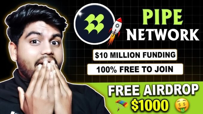 Pipe Network Mining Full Guide - New Mining Airdrop 🔥🚀 || Free Mining Airdrop 2024 🔥