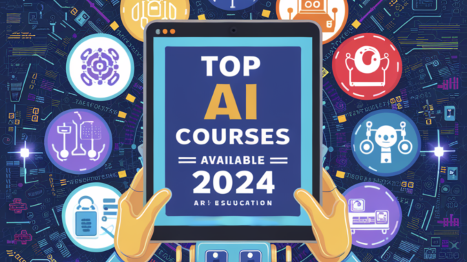 Top Generative Artificial Intelligence AI Courses in 2024